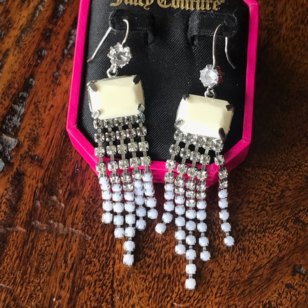 Juicy Couture Crystal Fringe Earrings